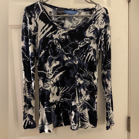 Simply Vera marble black and white top size S - Picture 1 of 3